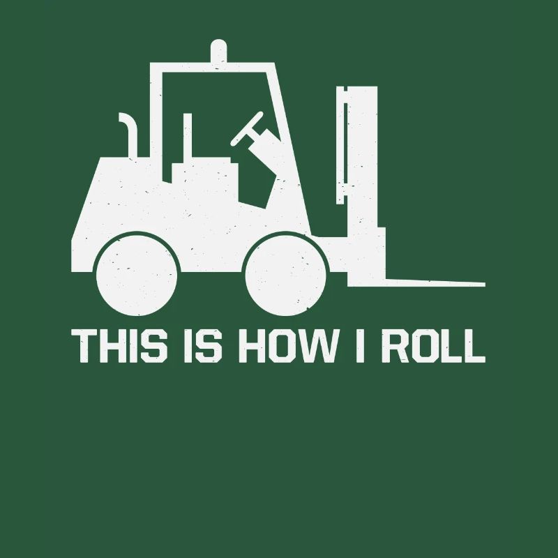 Forklift driver operator funny design