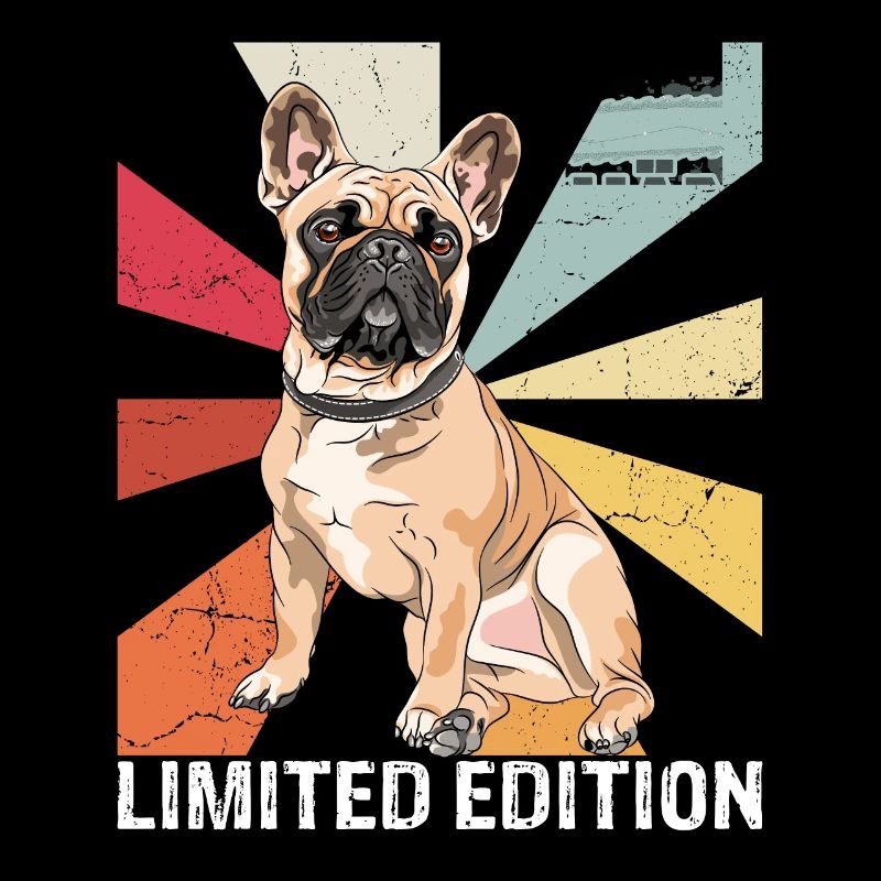 Limited Edition Retro Mops Vintage Mops Geschenk