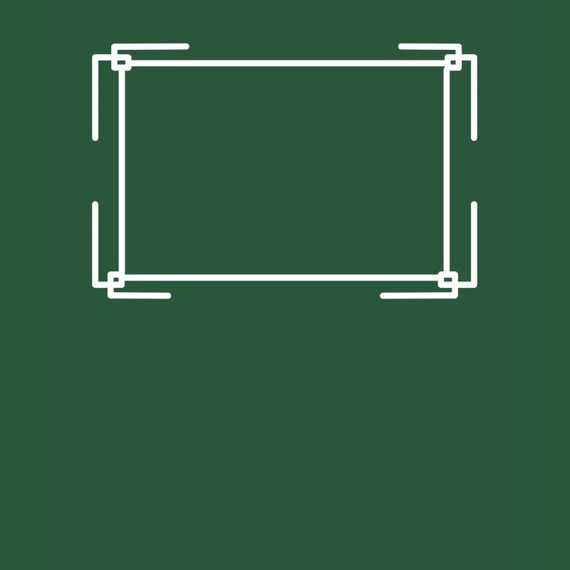 Rectangular frame in white basic text