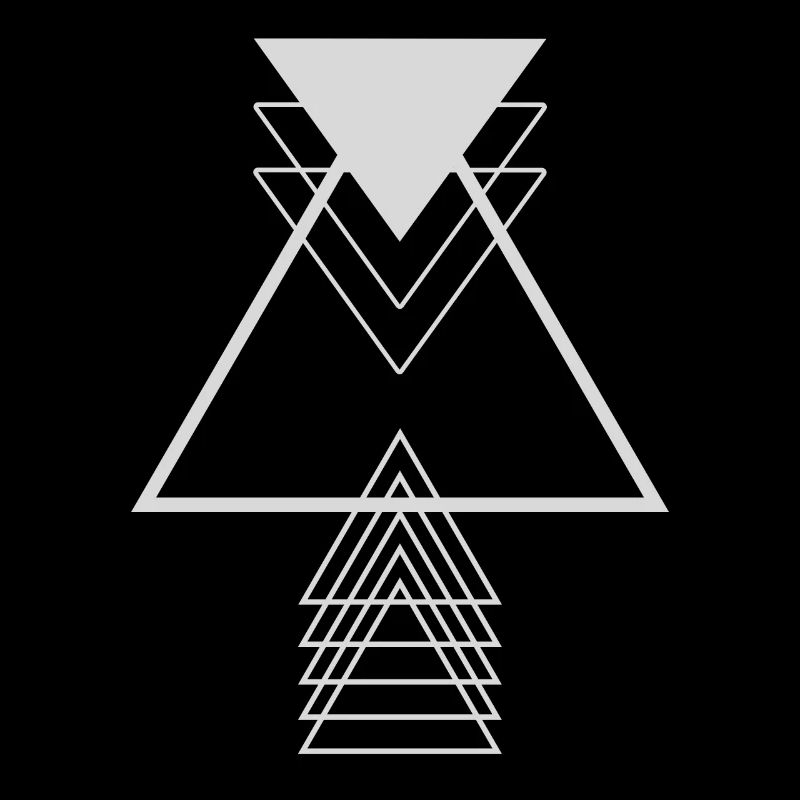 Triangles Grey Modern Minimalist Geometry Supe
