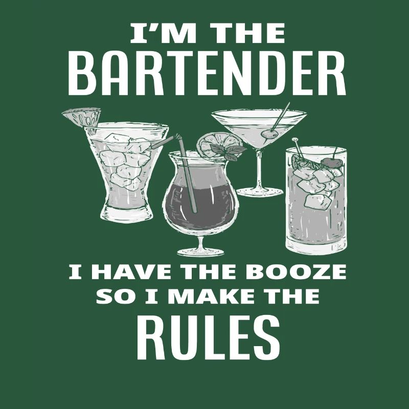 Bartender My Rules Saying Gift
