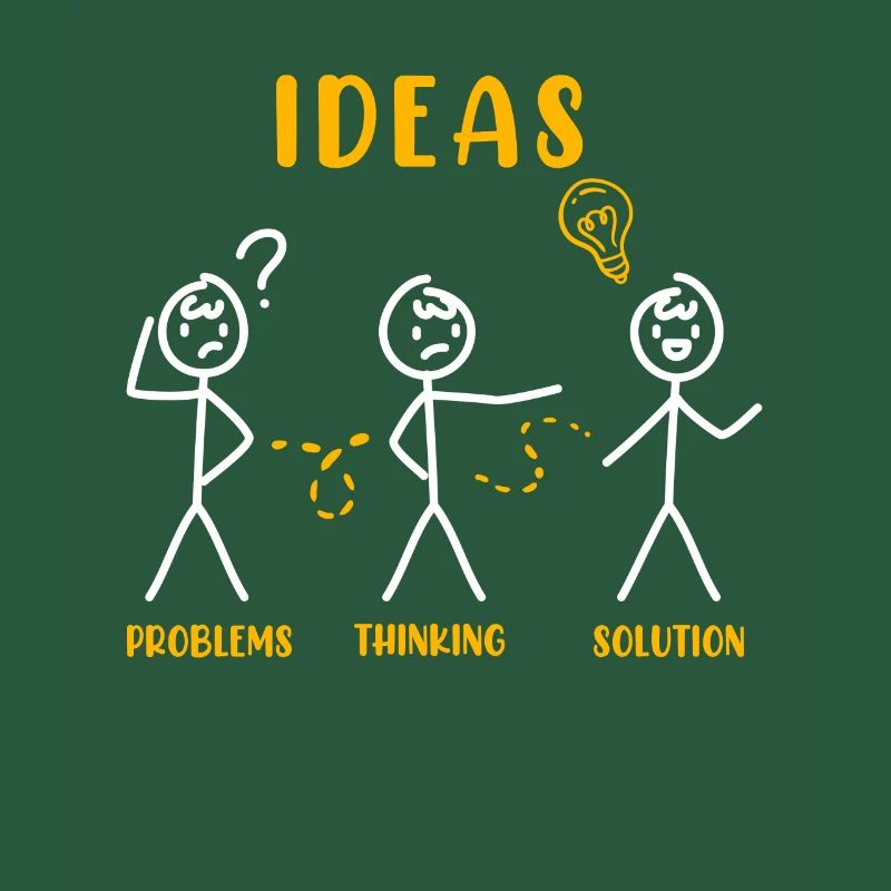 Problem Thinking Stick Figure Solution Thinker