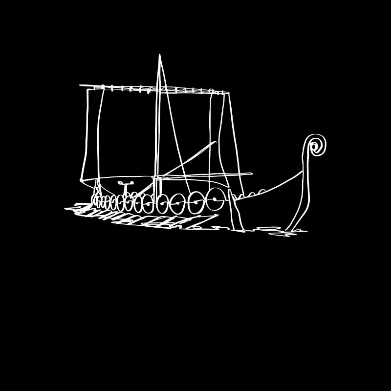 Nordische Mythologie Wikingerboot Oneline Nordic