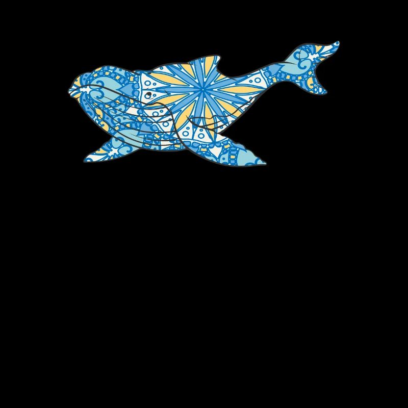 Mandala Whale Geometric Pattern Art