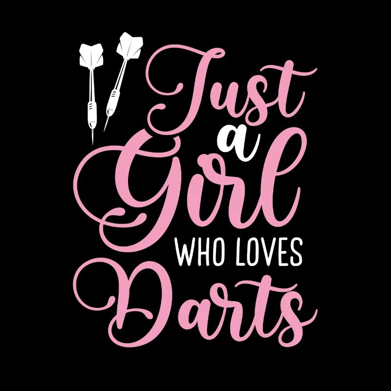 Mädchen, das Darts liebt
