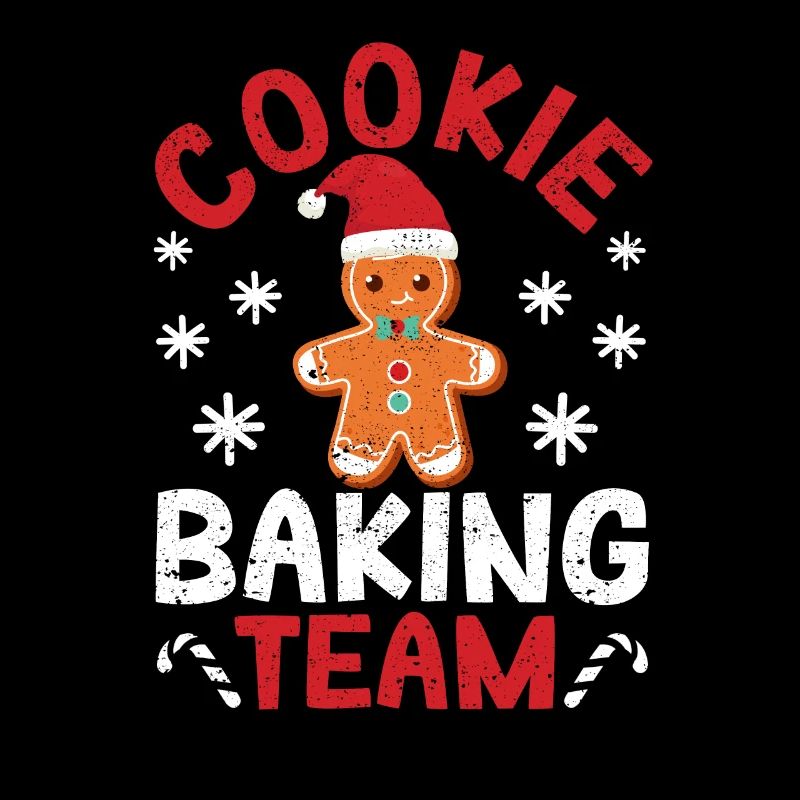 Cookie Baking Team Christmas Baker Cook