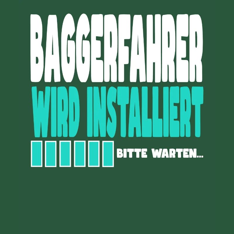Baggerfahrer wird installiert
