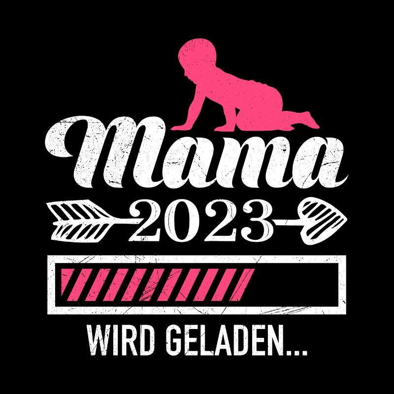 Mama 2023 loading Mutter schwanger Mädchen Mama