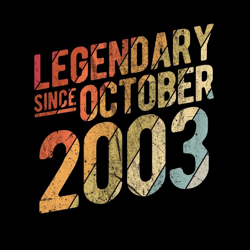 20th Birthday Gift Legendary Since October 2003 20