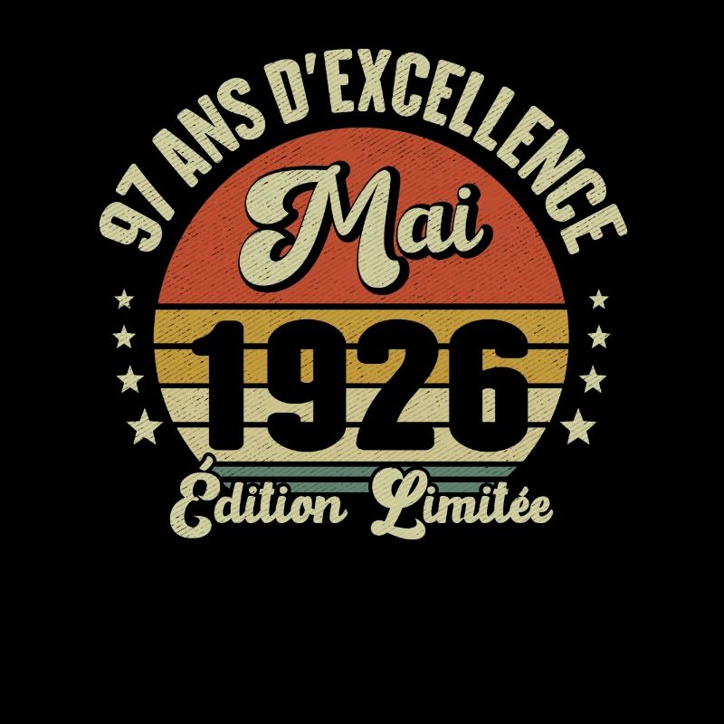 May 1926 97 Years Anniversary Vintage Gift Idea