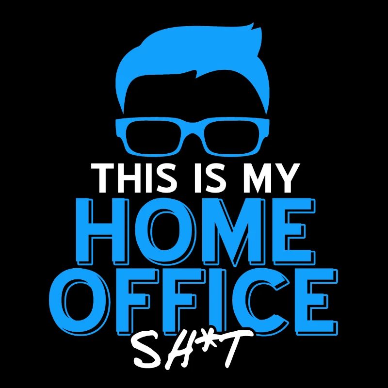 C’est mon bureau à domicile SH * T Drôles de conceptions rétro
