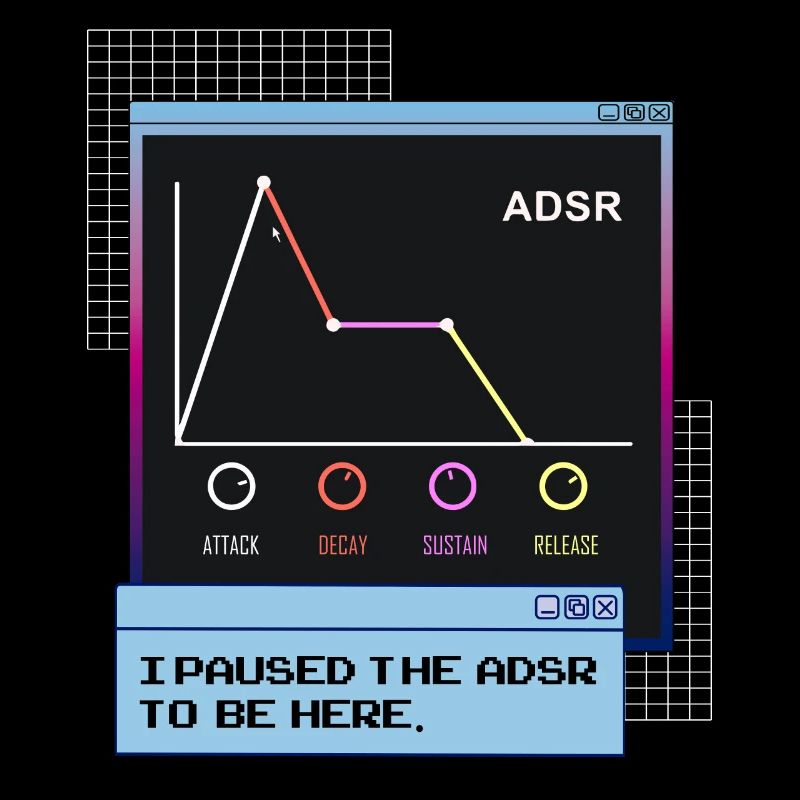 ADSR Envelope Synthesizer Synth Nerdy Vaporwave