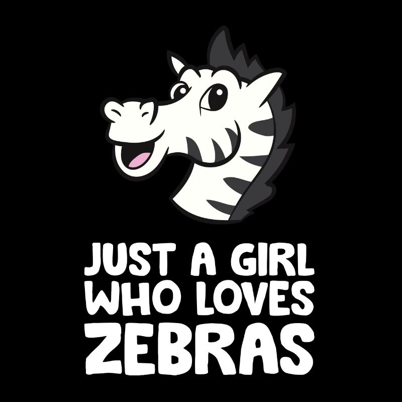 Nur ein Mädchen, das Zebras liebt