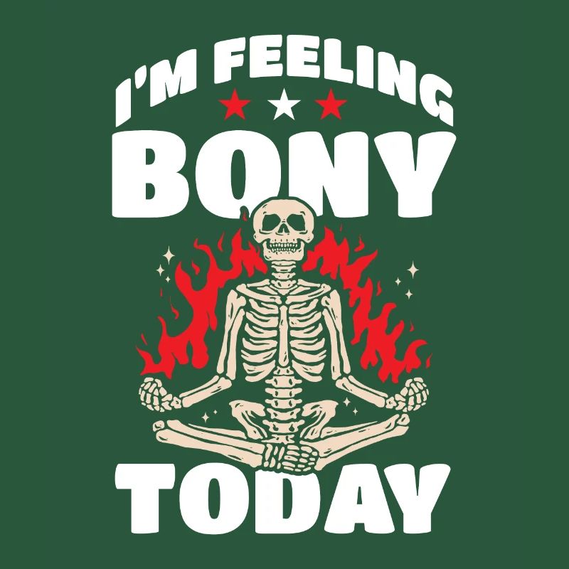 Goth Halloween bony today skeletonized