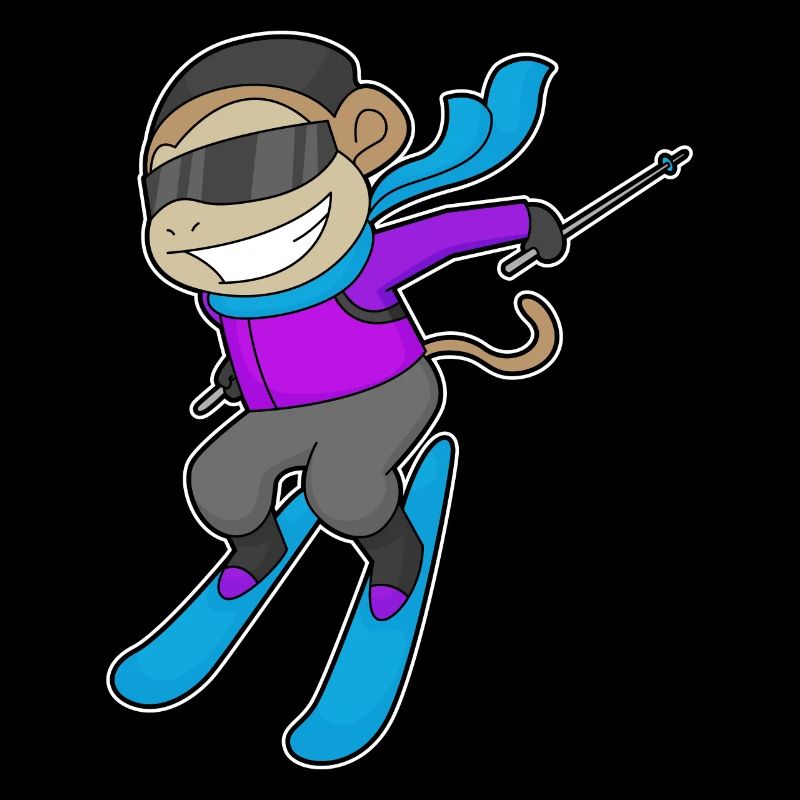 Monkey Skier Skier Skier
