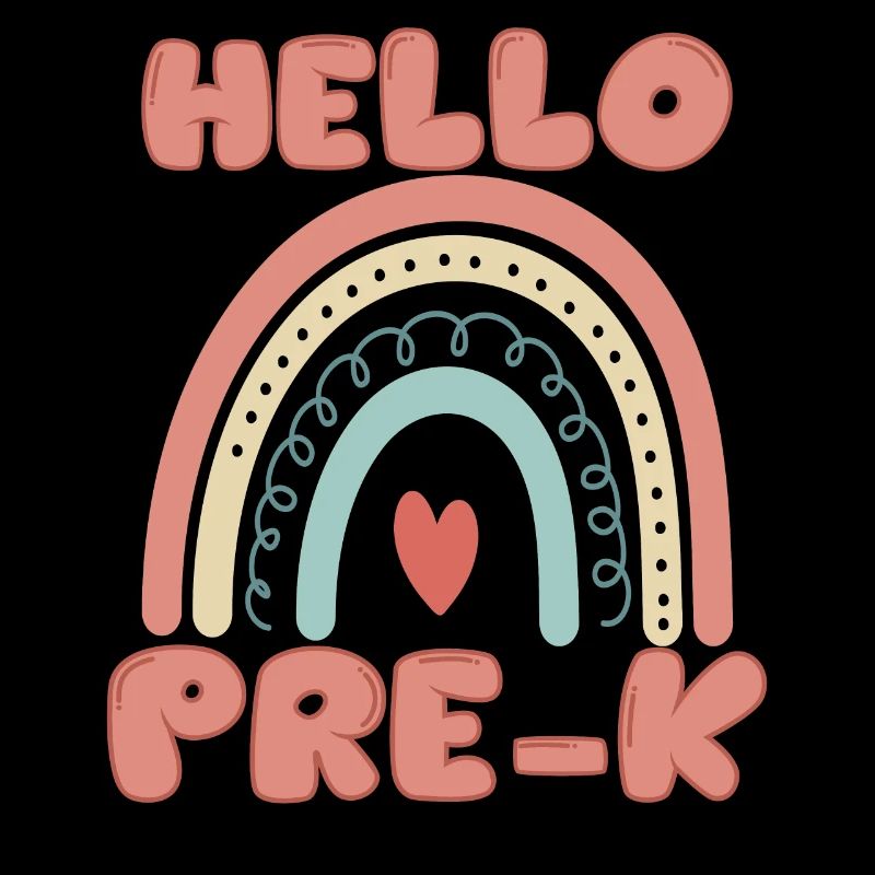 Hallo Pre-K Boho Rainbow New Pre-K Student Pre-K
