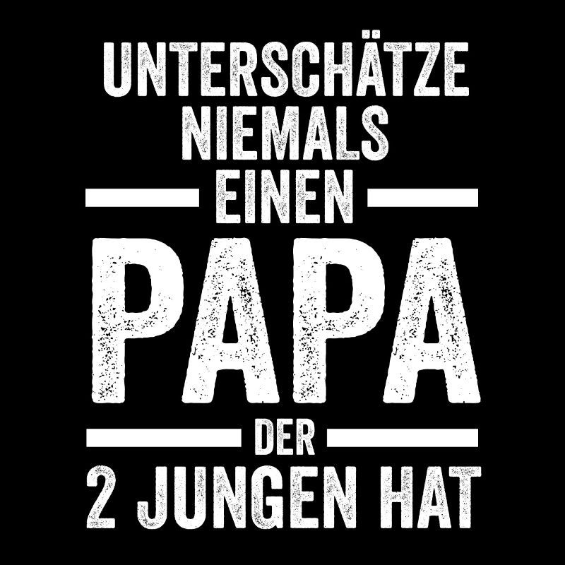 Papa 2 Söhne Vater Geschenk