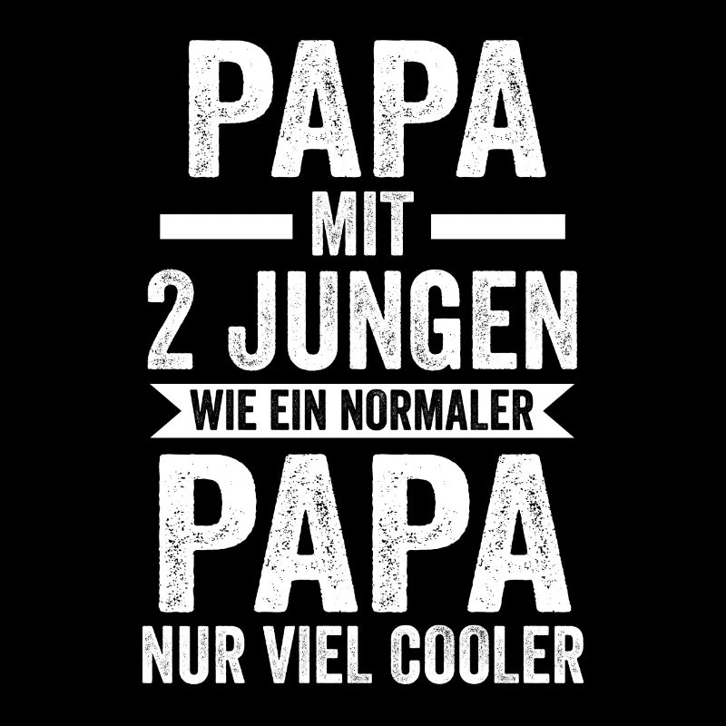 Papa 2 Söhne Vater Geschenk