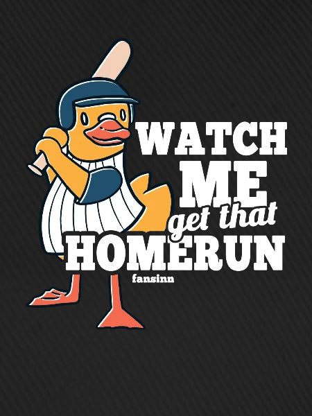 Duck Bird Baseball Gift