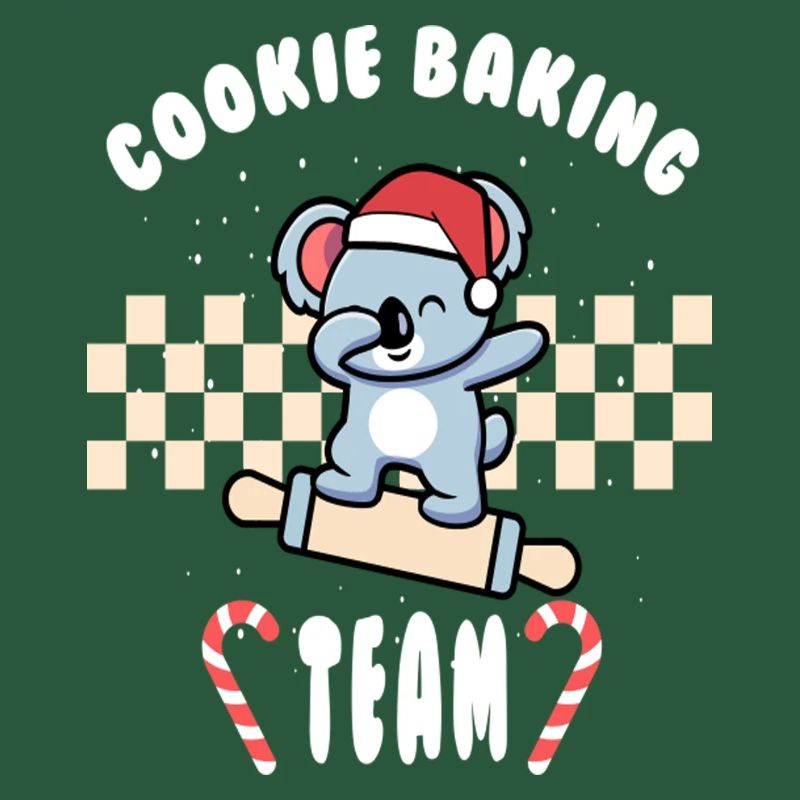 Équipe de cuisson des biscuits de Noël
