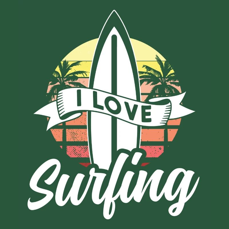 J’aime le surf surf planche de surf surfeur