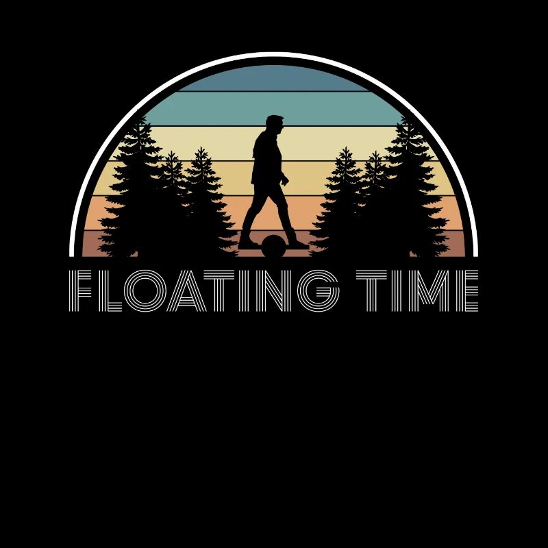 Floating Time Shirt Geschenk Onewheel