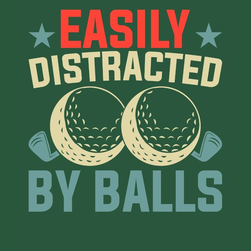Easily distracted by balls - fun golfing