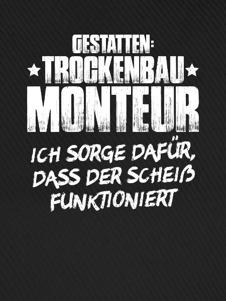 Trockenbaumonteur Trockenbau Drywaller