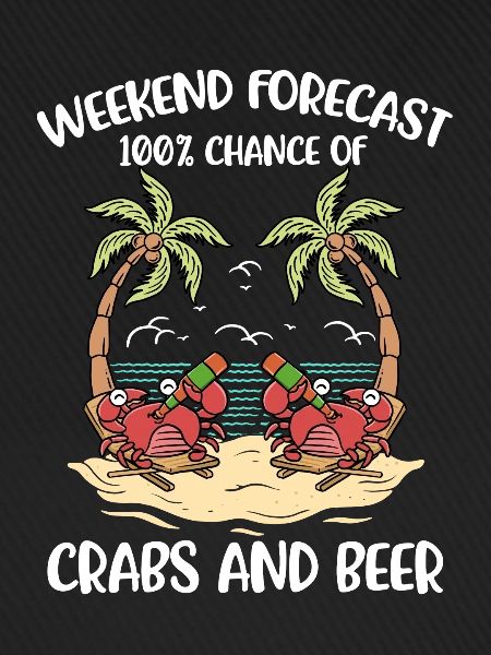 Crab And Beer Krabbe Geschenk