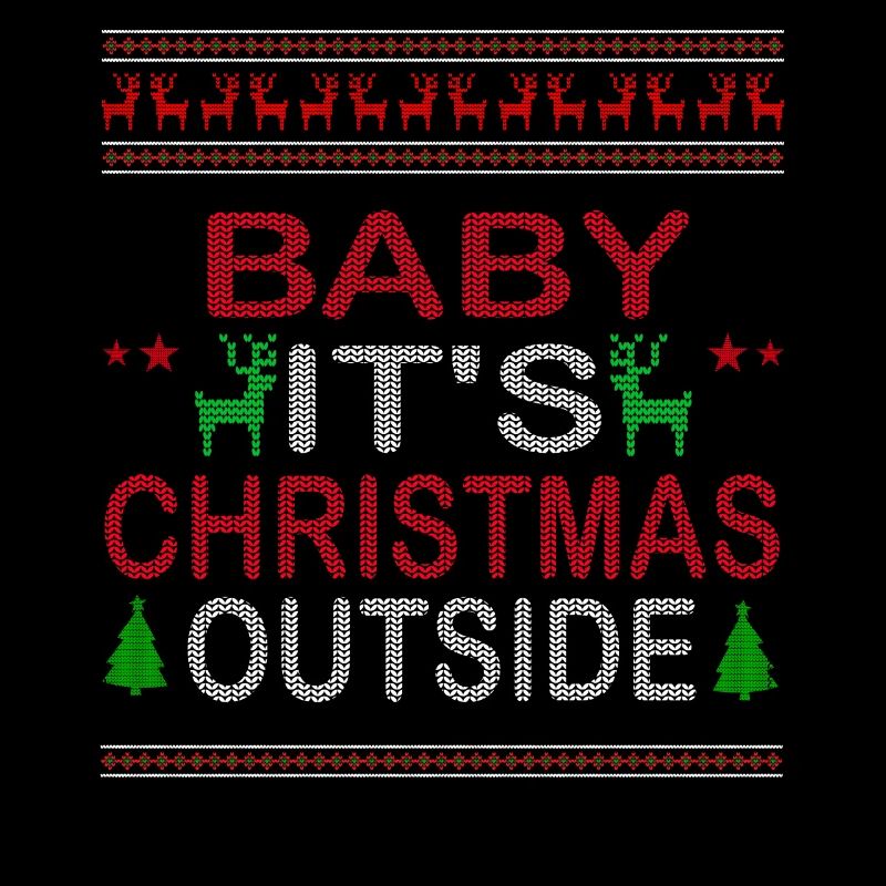 Bébé, c’est Noël dehors