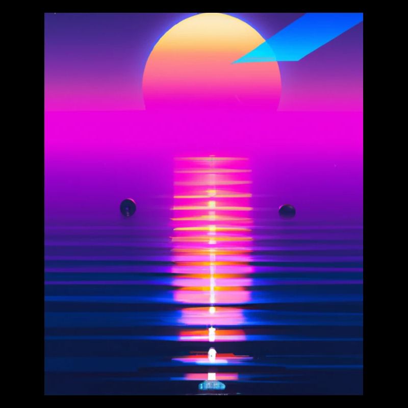 Vaporwave Sun Synthwave Sunset