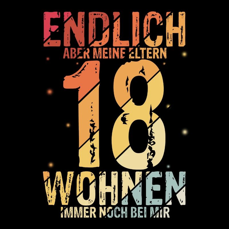 Endlich 18 Geburtstag Feiern Geschenkidee Geburtst