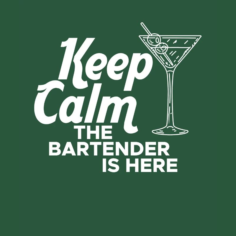 Keep Calm The Bartender Is Here Shirt Geschenk