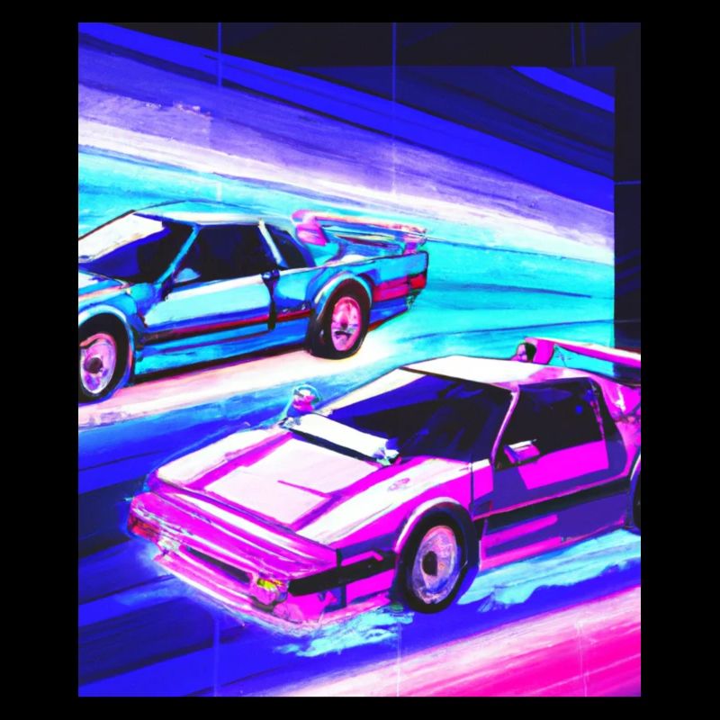 Vaporwave Esthétique Synthwave Car
