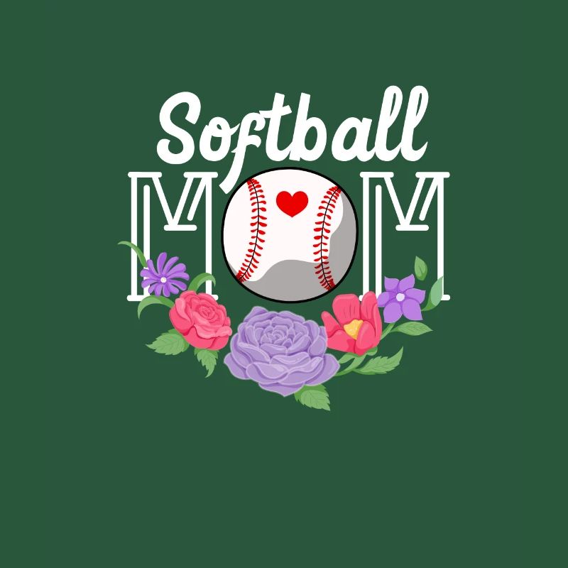 Softball Mutter Baseball Tochter Sohn Geschenk