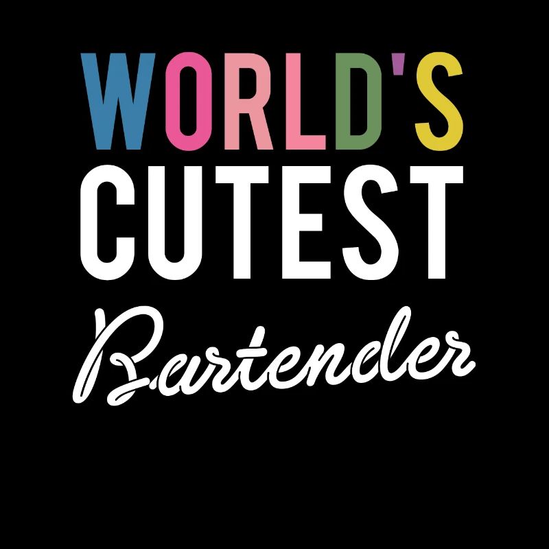 Worlds Cutest Bartender Shirt Gift