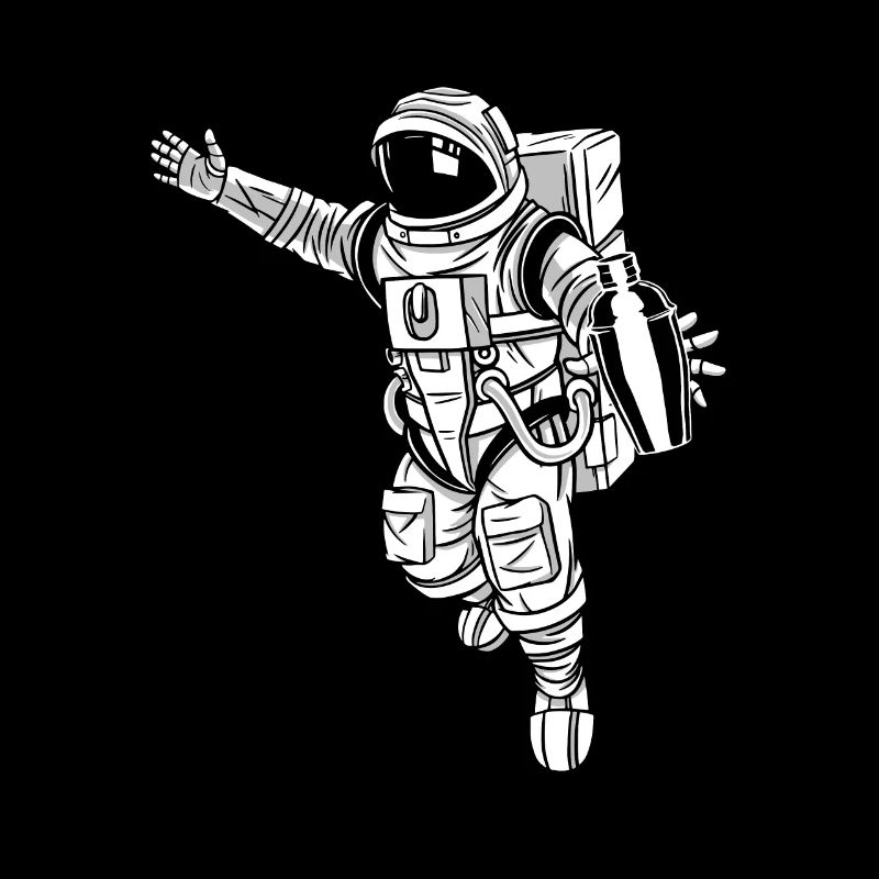 Astronaut Barkeeper Bartender Shirt
