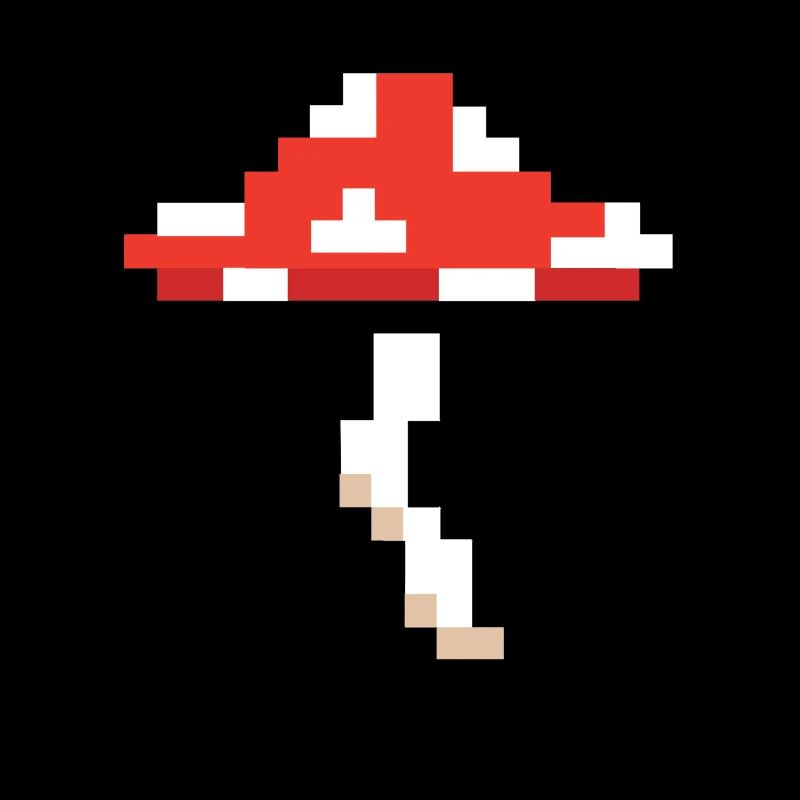 8 -Bit -Pilz -Videospiel Player Pixel Pilz