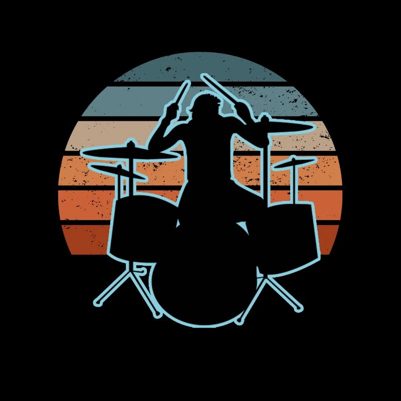 Drummer and drums