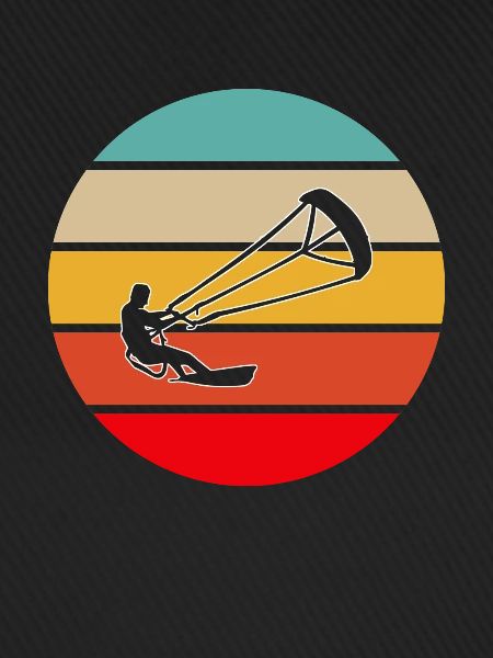 Kite Surfing Retro