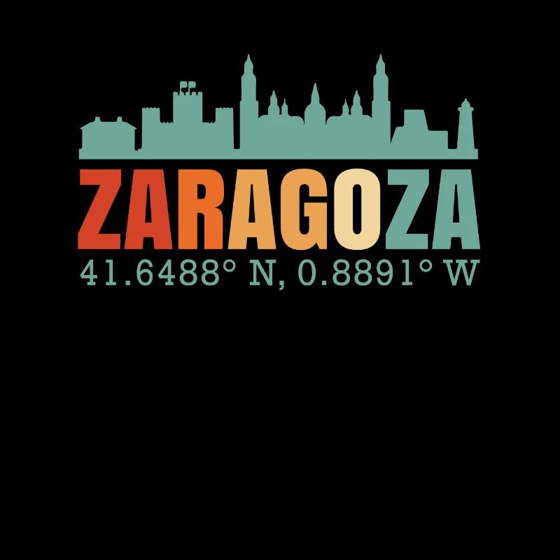 Saragossa Spanien Skyline