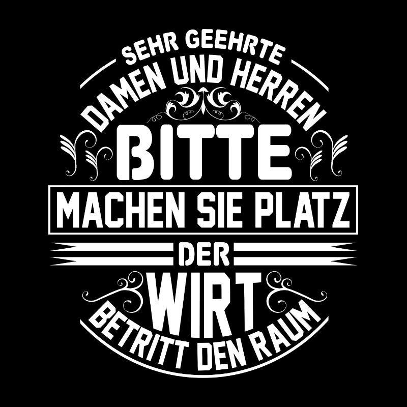Machen Sie Platz Der Wirt Betritt Den Raum