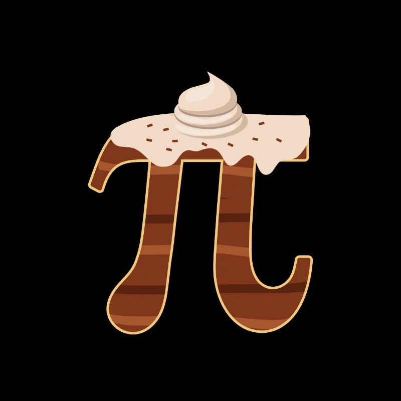 Funny Chocolate Cream Pi Day Pie Math Lover