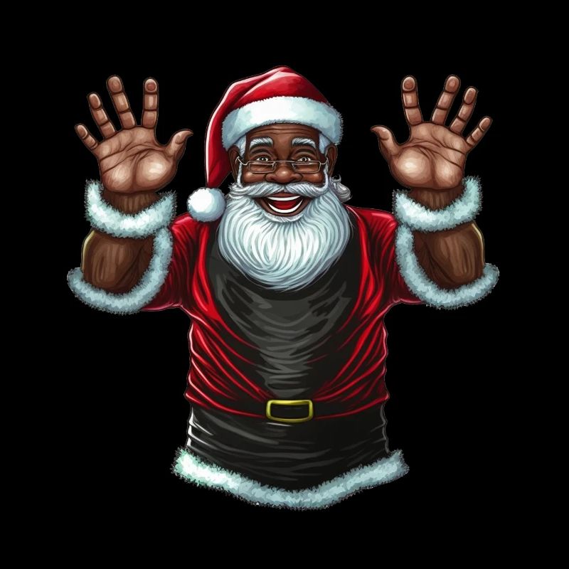 Weihnachtsmann Schwarzer Weihnachtsmann