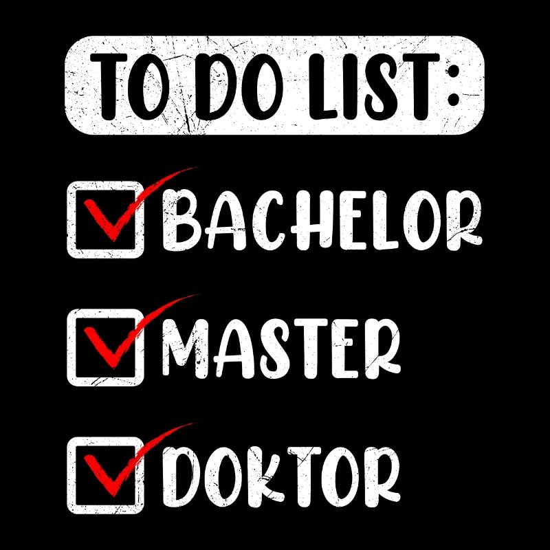 Endlich fertig ich bin Doktor Ph.D Doktortitel