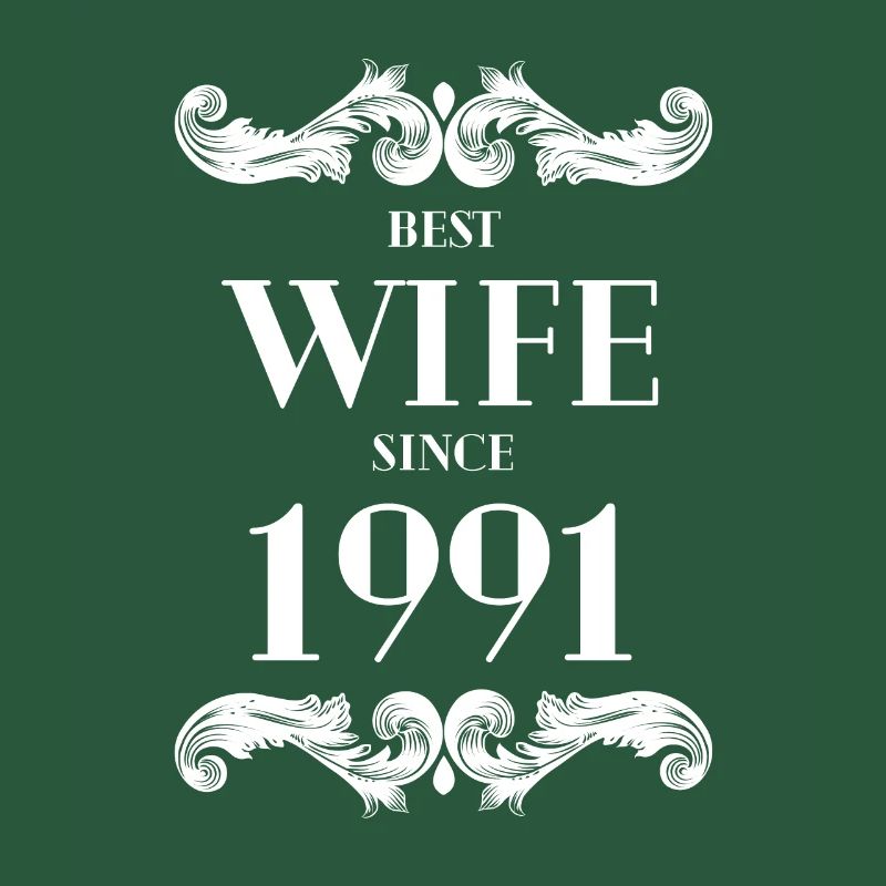 Beste Ehefrau seit 1991 Hochzeit