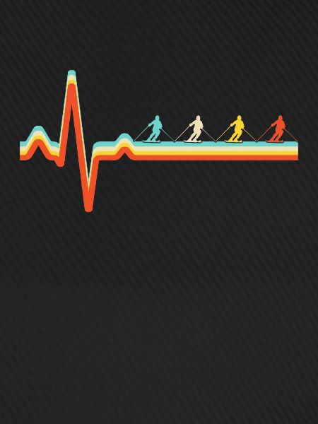 Ski Retro Heartbeat