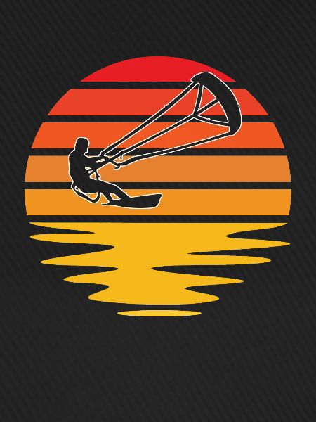Kite Surfing Retro