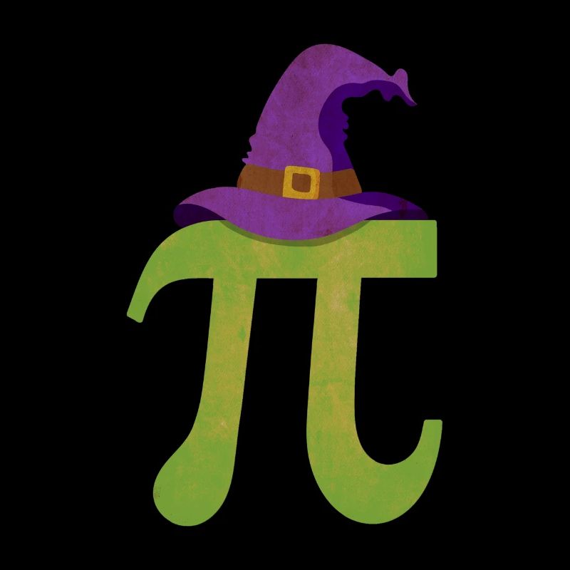 Pi Witch Hat - Pi Funny Math Halloween