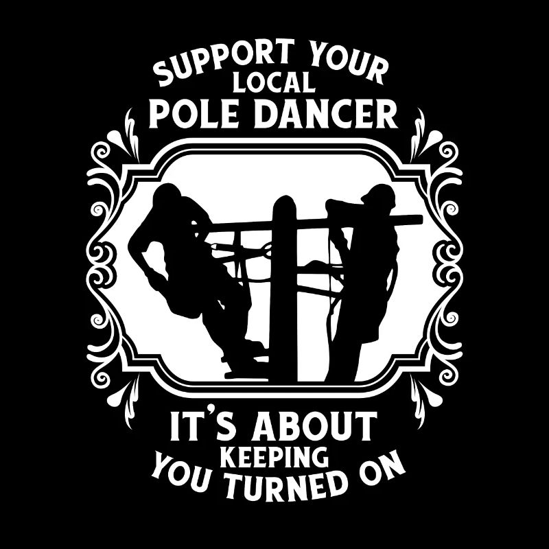 Lineman Electric Cable Power Pole Electrician